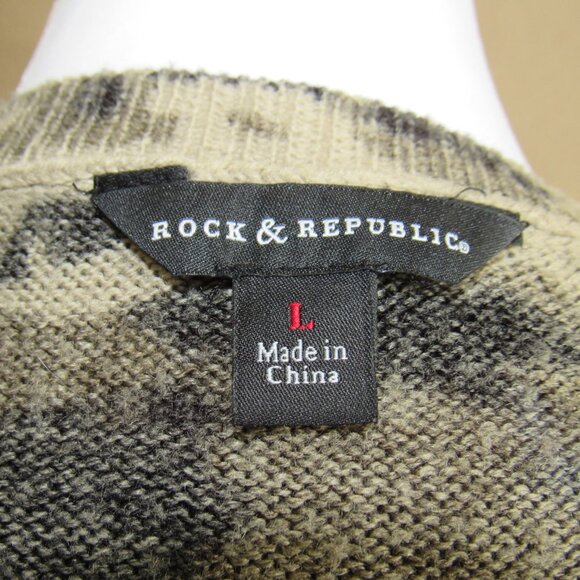 Rock & Republic Large Camo Sweater - Picture 6 of 7